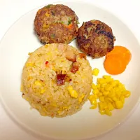 🍴fried rice😋hamburger🍴|chixさん