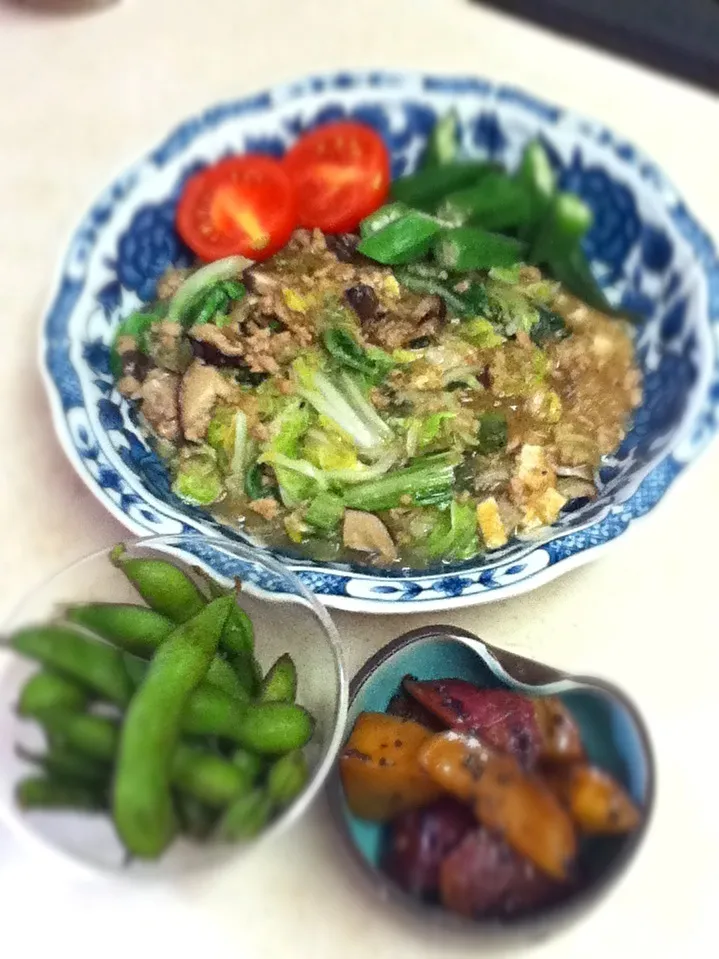 lunch plate for daughter. JK、文化祭の代休で今週一杯休みだと。うらやましい〜！|hoppycowさん