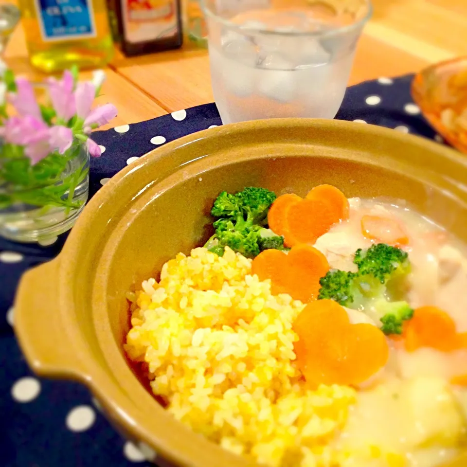 ラブラブ人参の❤クリームシチューライス|あねらさん