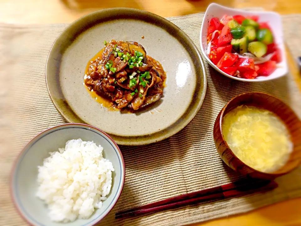 なすと豚肉の中華風味噌炒め|Riccaさん