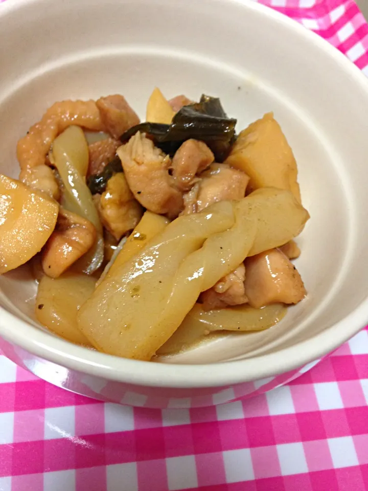 鶏と筍とこんにゃくの煮物山椒入り|☆けいにゃ☆さん