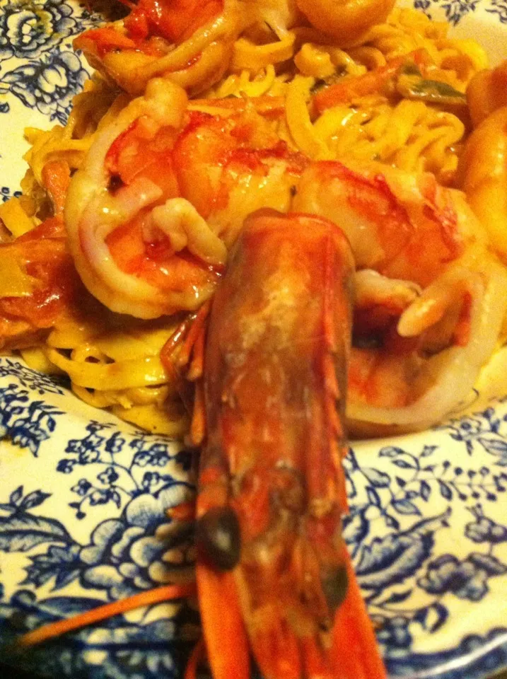 King Prawns fettuccine|PHILIPPEさん