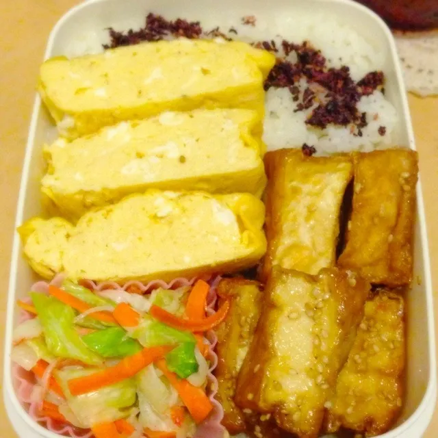 厚揚げ・出し巻き卵弁当|じゅんさん