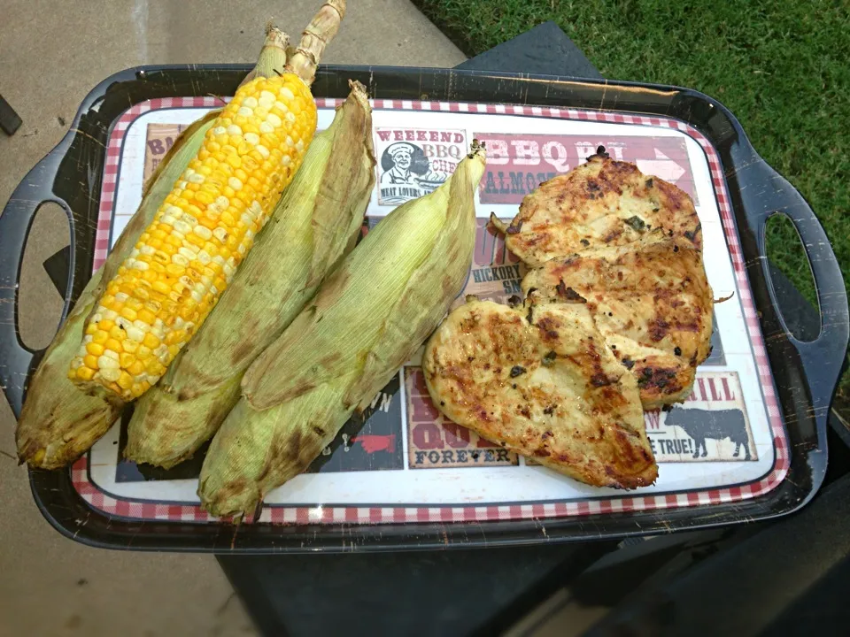 Grilled Cilantro Lime Chicken & Corn on the Cob|Gregさん