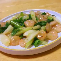 Snapdishの料理写真:えびとセロリの中華炒め|なつきさん