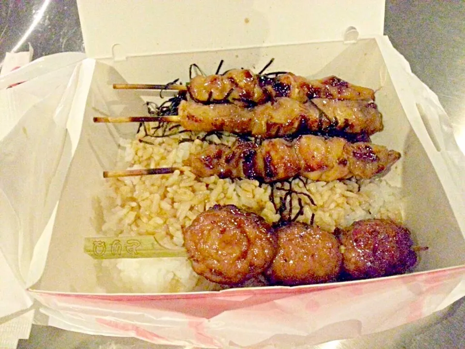 Snapdishの料理写真:Yakitori bento|fattytanさん