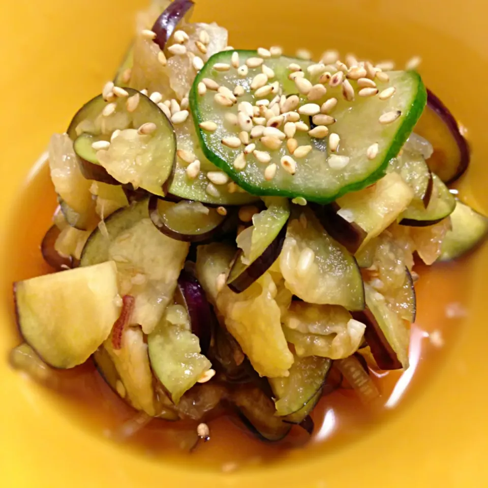 茄子と胡瓜とみょうがの酢の物|KUBOTTTTTIさん