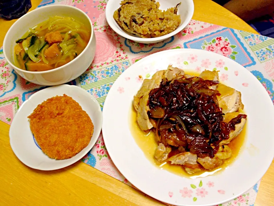 鶏肉の玉ねぎ炒め|あおいさん