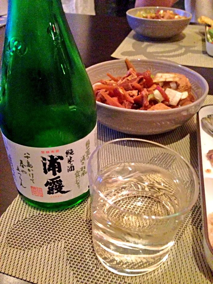 土手煮と日本酒|まるこさん