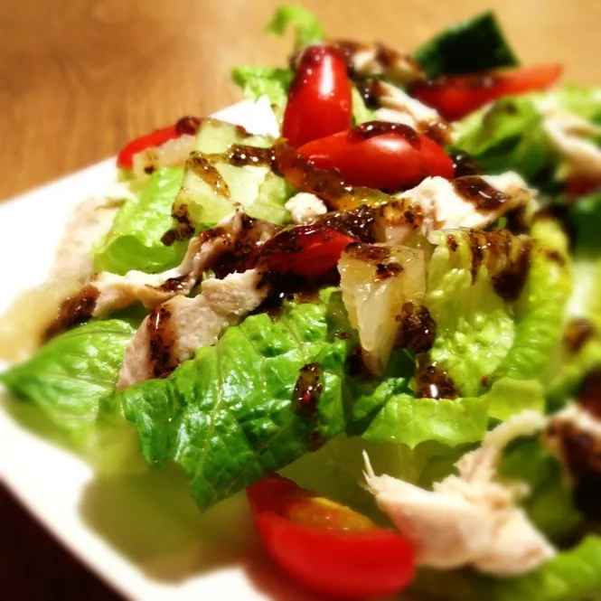 Pomelo Chicken Salad for Chinese Moon Day Special|Sam: photos by iPhoneさん