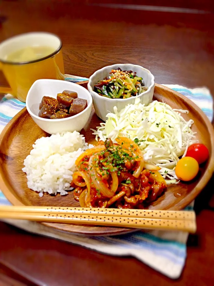 昨日の夜ごはん〜牛肉のケチャップ炒め〜|ユカさん