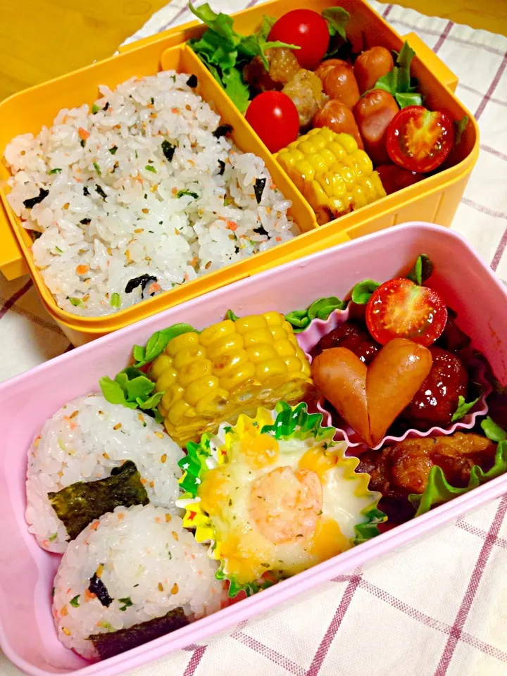 旦那と娘のお弁当|rinaさん