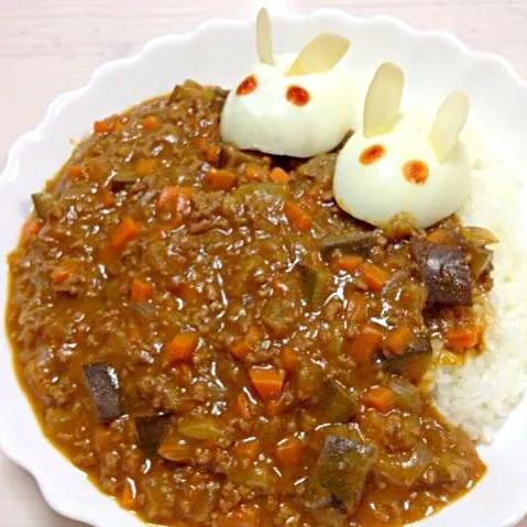 兎のっけキーマカレー|Uさん