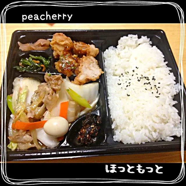 今夜はほっともっと★八宝菜と油淋鶏弁当(｡•̀◡-)✧|☆ぴ〜ちゃん☆さん