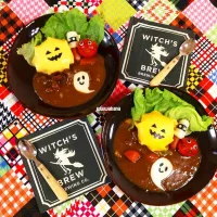 カレー。でハロウィン。