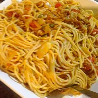 Snapdishの料理写真:Atomic Spaghetti  with 3kinds of cheese|rcxy bさん