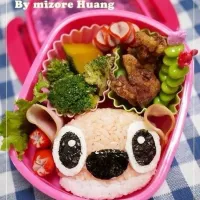 スティッチ(長女の幼稚園弁当)|みぞれっちさん