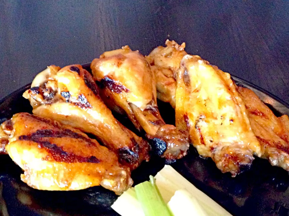 Grilled jalapeño peach wings|Gail Huesmannさん