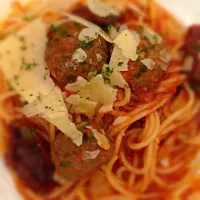 Snapdishの料理写真:Spaghetti with meatballs|La Laineさん