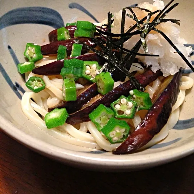 焼きナスおろしうどん|さくらさん