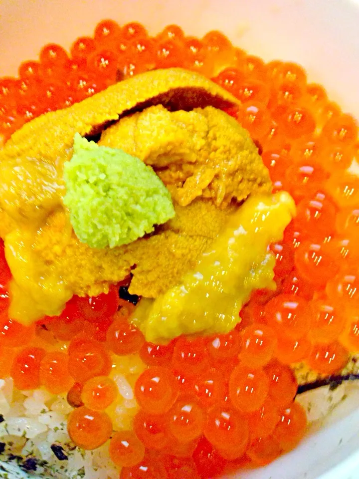 salmon roe&sea urchin bowl🌊雲丹いくらどぉん|🌈Ami🍻さん