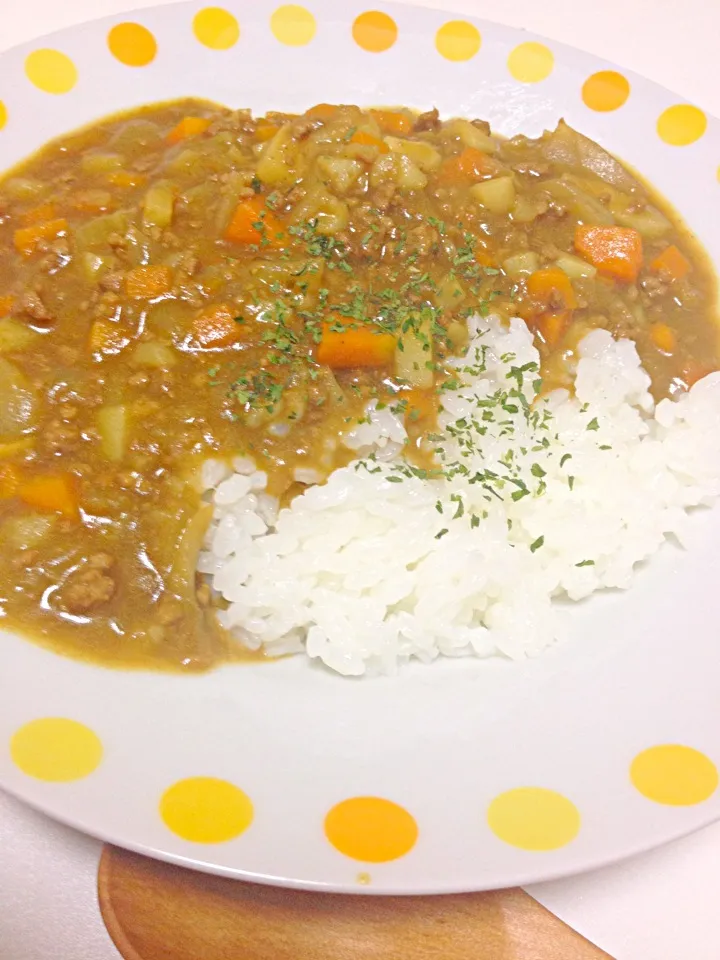 Snapdishの料理写真:お子様キーマカレー|たにえんさん