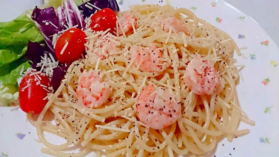 Garlic prawn pasta|Trish Wongさん