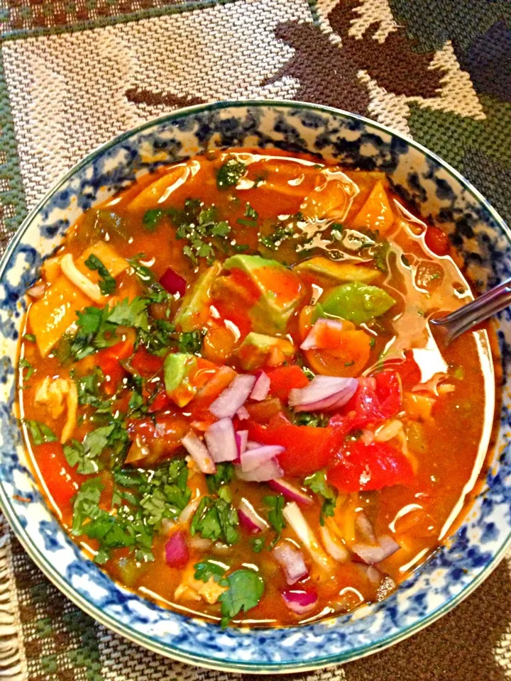 Chicken tortilla soup.|amyさん