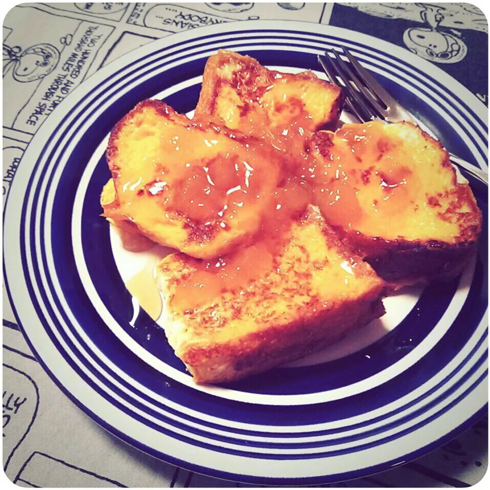 ♠ french toast w/ mango jam ♠|🌜 miaow 🌞さん