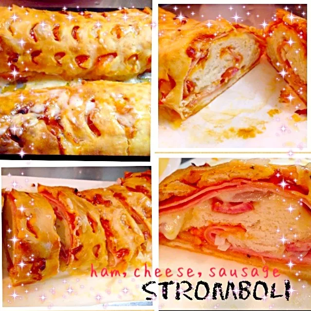 ham-cheese-sausage  stromboli|Len(^_−)−☆さん