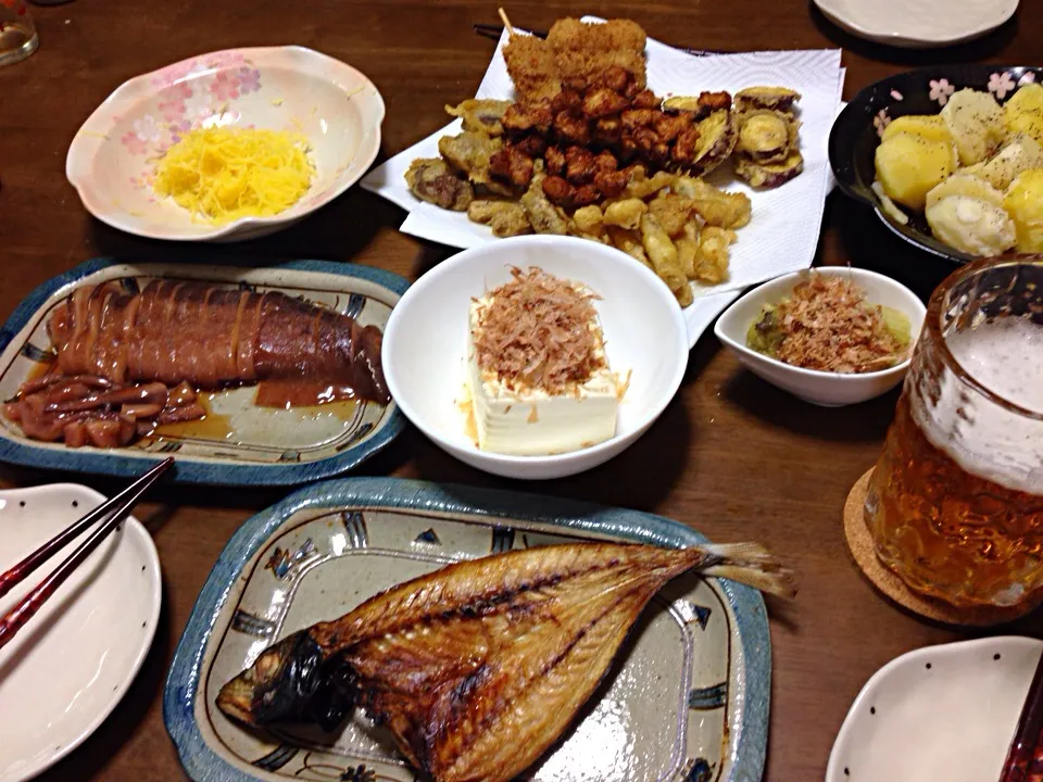 Snapdishの料理写真:居酒屋ちっくな夕食|美樹さん