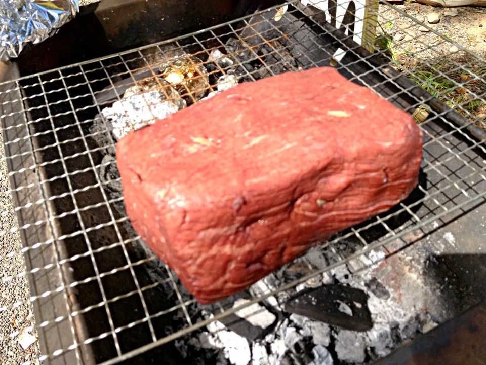 BBQでローストビーフ|きむらゆりかさん