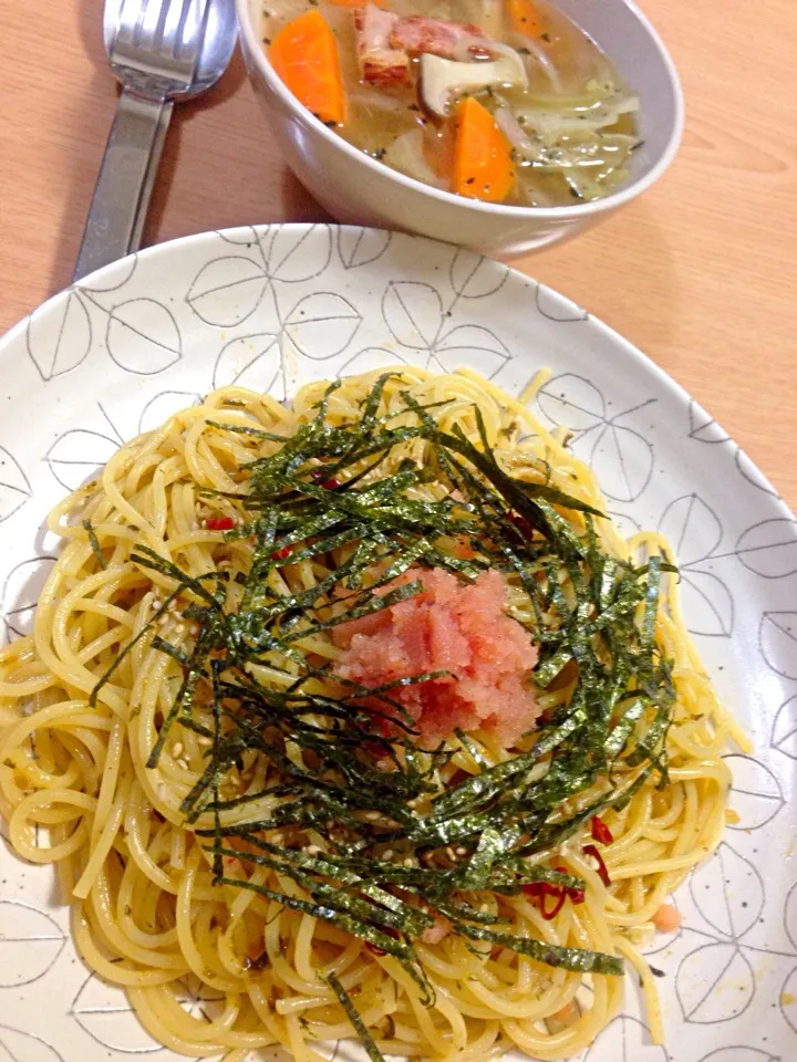 高菜と明太子のパスタ🍝|machikoさん