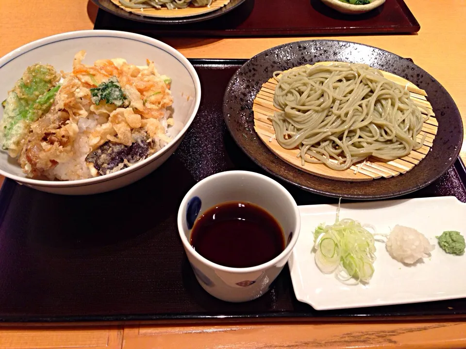 へぎ蕎麦と野菜丼(^O^)／|すかラインさん