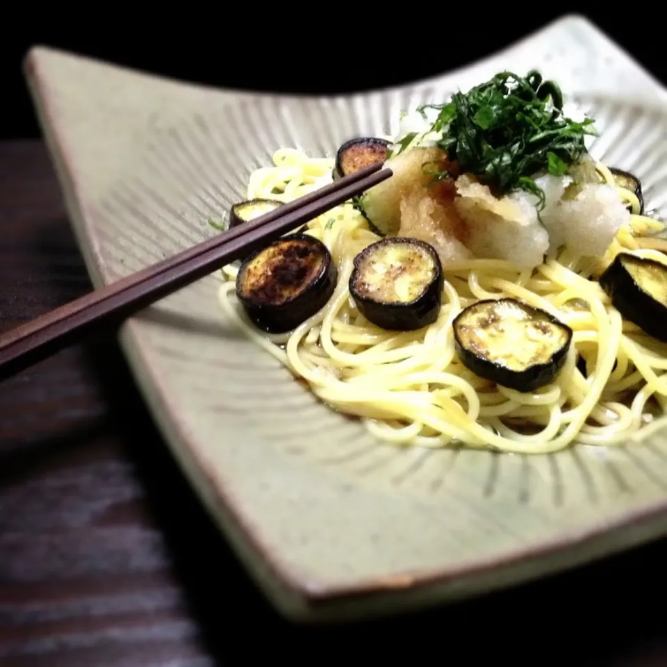 Snapdishの料理写真:焼きナスと大根おろしの和風パスタ|nori.co.jpさん