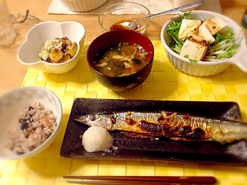 秋刀魚の塩焼き定食|yukampuさん