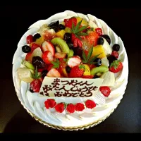 Snapdishの料理写真:birthday cake .|kinoyumiさん