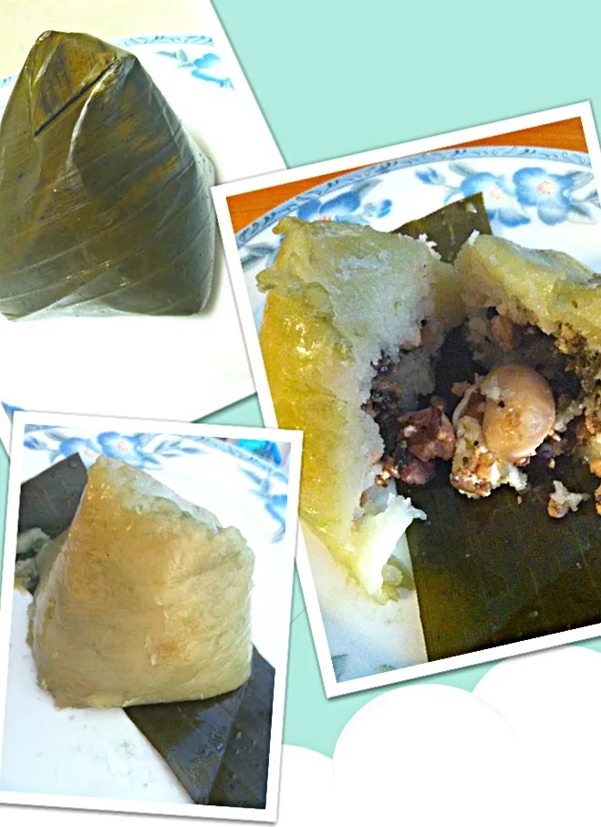 Banh Gio / steamed rice & pork in banana leaf|Juliee ~ ジュリーさん