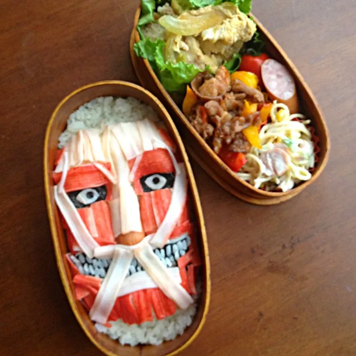 進撃の巨人☆超巨大型巨人弁当|manacocoさん