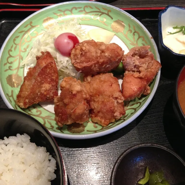 若鶏の唐揚げ定食|大石さん