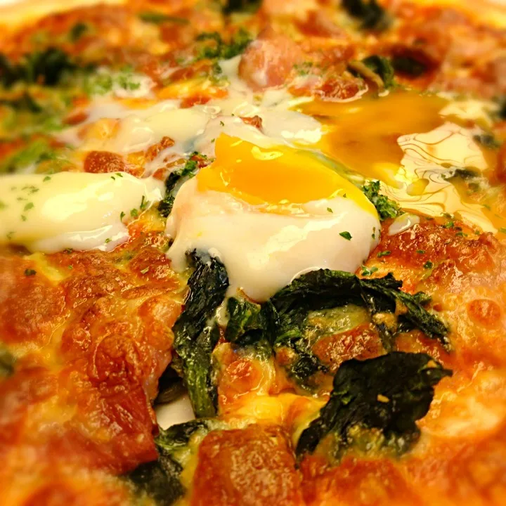 Pizza (spinach & egg)|mee aphipongさん