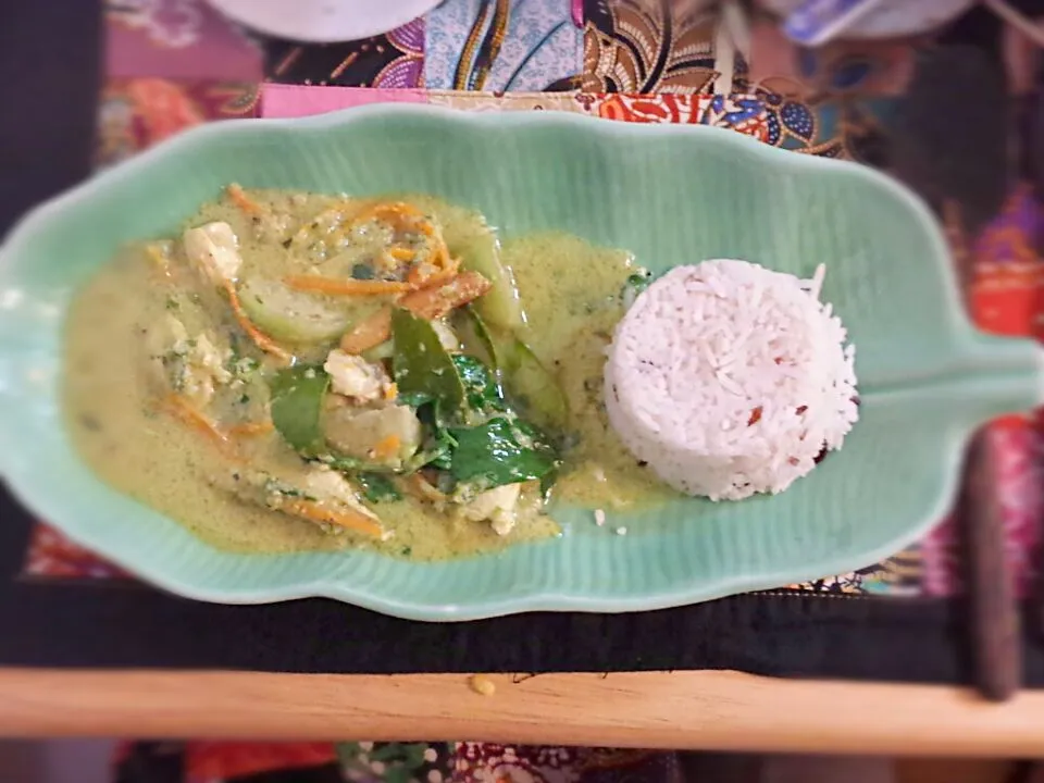 green curry with chicken (kang khiao wan gai)|enihsさん