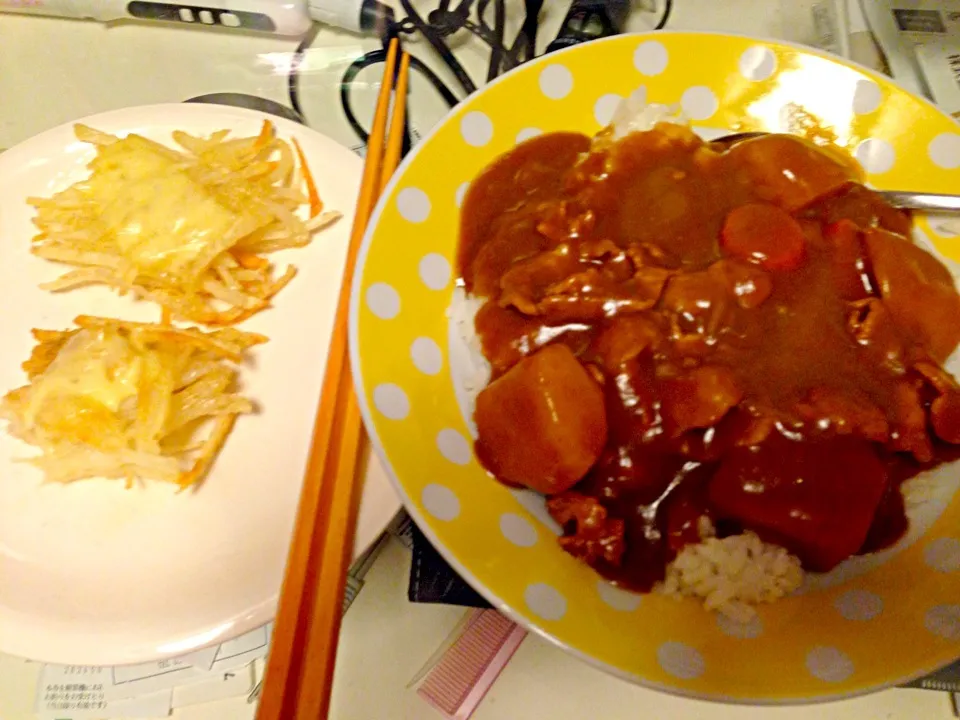 カレーとじゃがいものカリカリ揚げ|Madoka Kudoさん