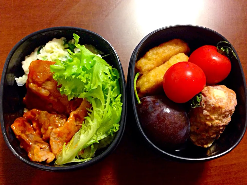 ポークチャップ弁当|たにゃきちさん