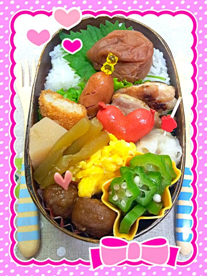 Snapdishの料理写真:愛妻弁当(*^^*)|TOMOさん