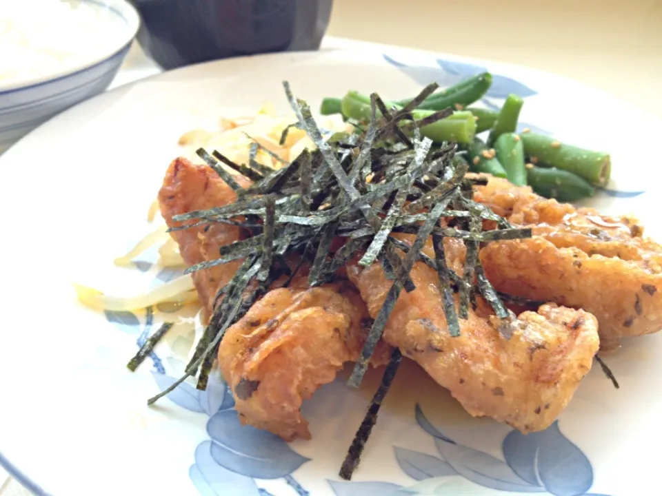 今日の社食は磯かおる鶏天。430円。|ルーア・ブランカさん