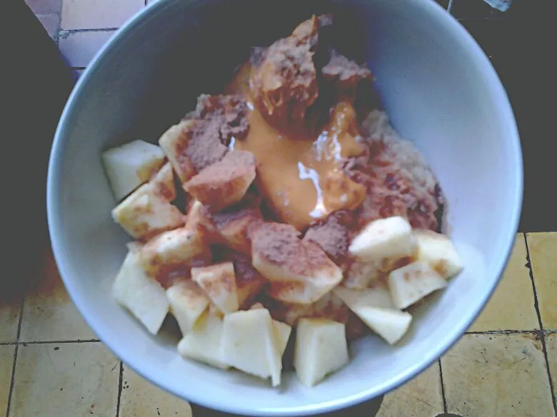 Peanut Butter Oatmeal with Apple|Desty Rialniさん