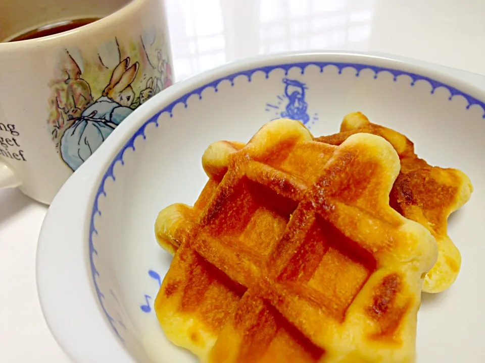 Snapdishの料理写真:おいしいワッフルが食べたい朝に！|ちまさん