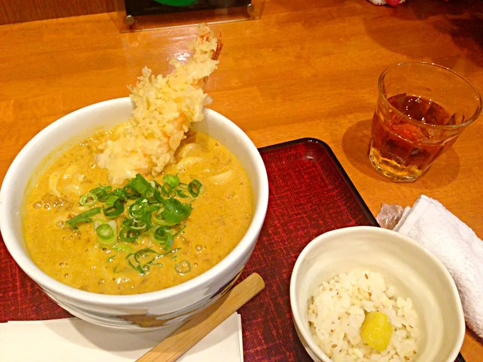 エビ天カレーうどん|かよこさん