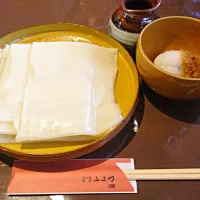 Snapdishの料理写真:なめ茸ひもかわ|Shigeru Yasushitaさん